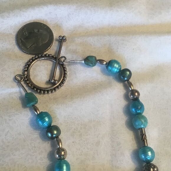 NWOT. Sterling Silver Turquoise Necklace - Picture 4 of 11